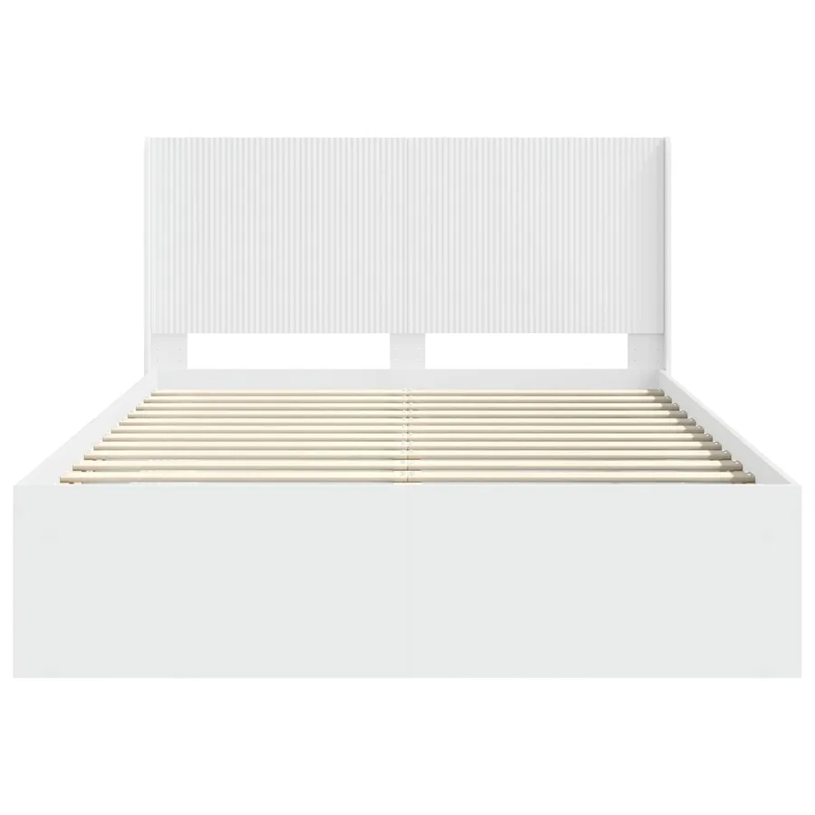 Cadre de lit avec rangement et tête de lit 2 pc - 5
