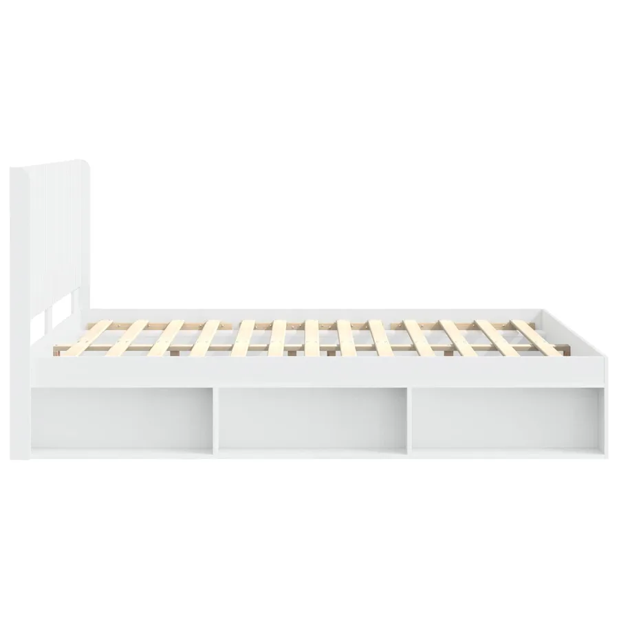 Cadre de lit avec rangement et tête de lit 2 pc - 6