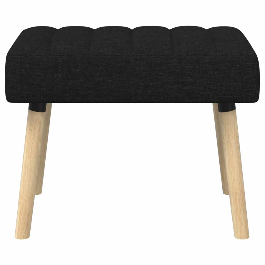 Banc capitonné canal Noir 60 x 40 x 45 cm Tissu - 6