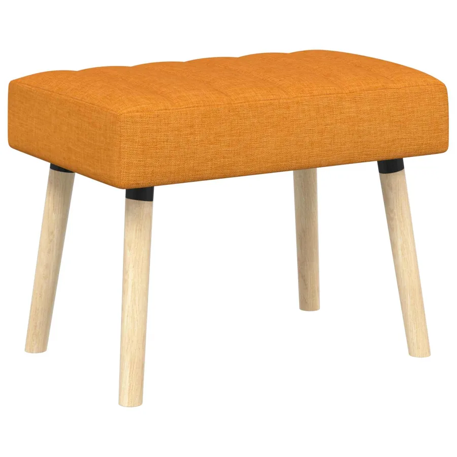 Banc capitonné canal Jaune foncé 60 x 40 x 45 cm Tissu - 2