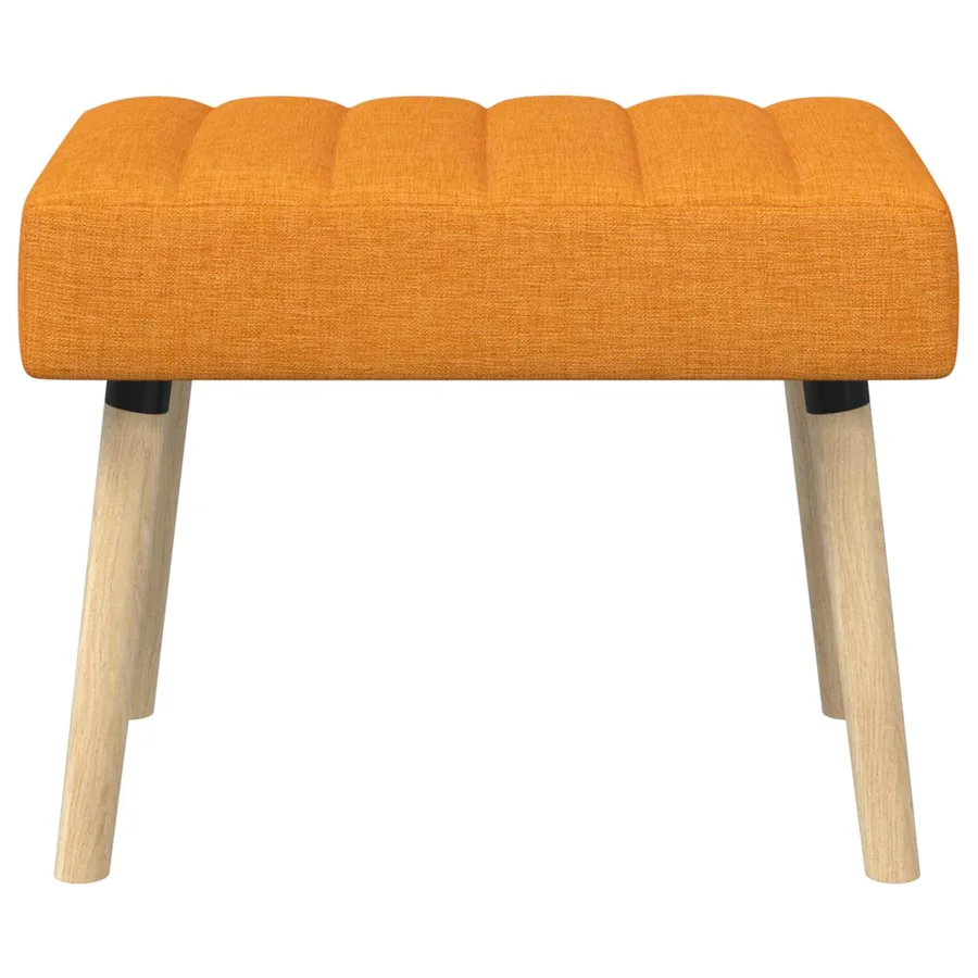 Banc capitonné canal Jaune foncé 60 x 40 x 45 cm Tissu - 5