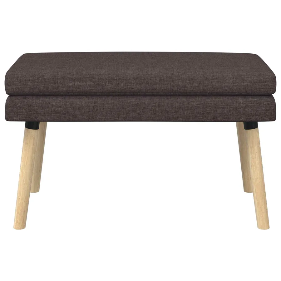 Banc à double couche Marron foncé 80 x 40 x 47 cm Tissu - 5
