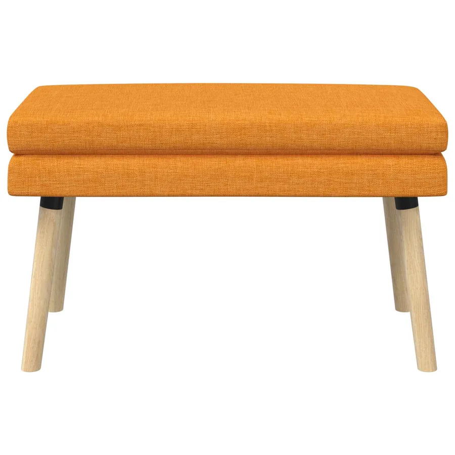 Banc à double couche Jaune foncé 80 x 40 x 47 cm Tissu - 5
