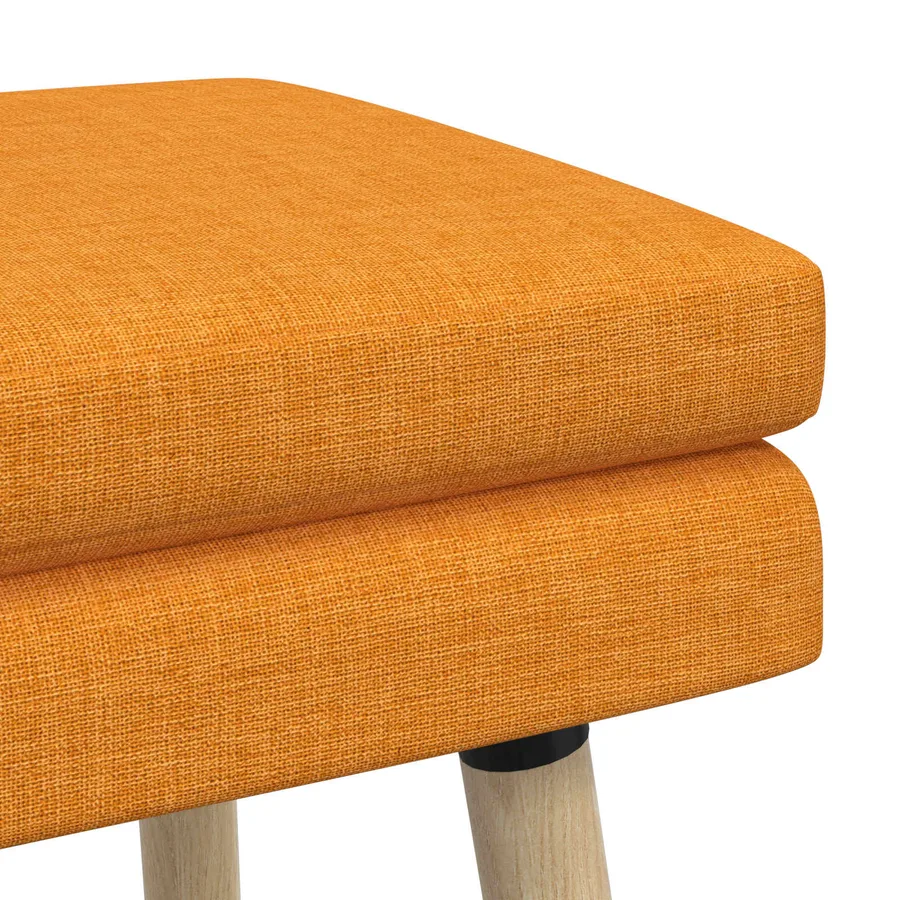 Banc à double couche Jaune foncé 80 x 40 x 47 cm Tissu - 6