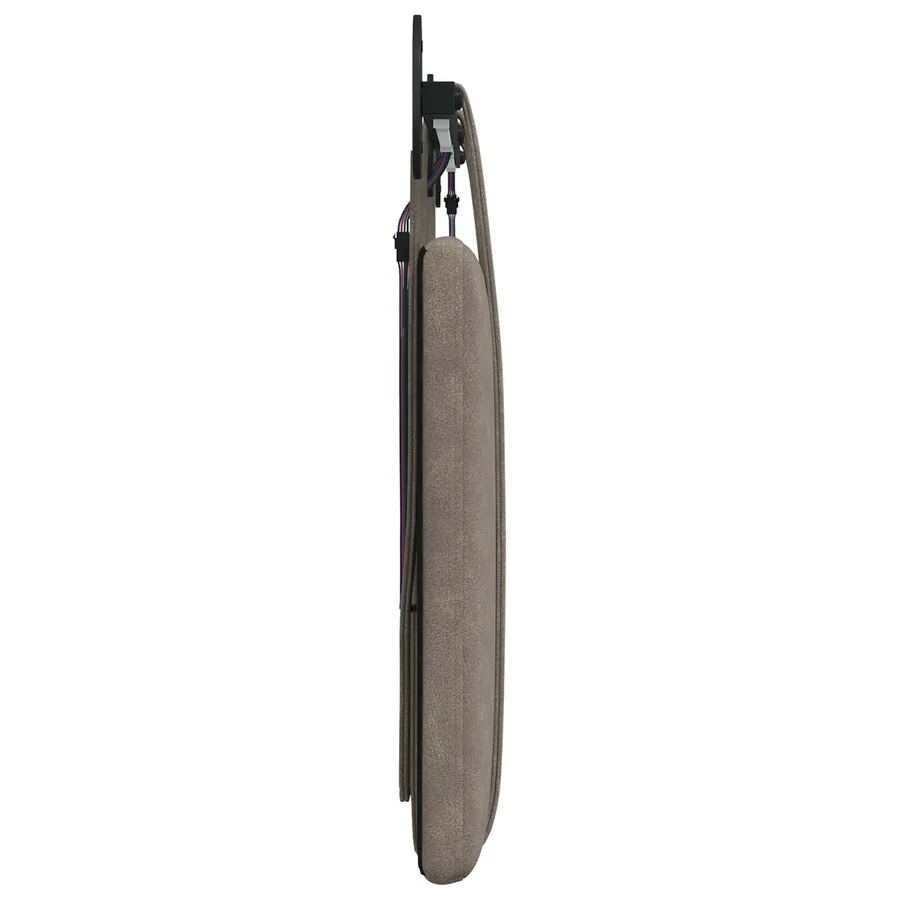 Tête de lit suspendue Avec lumière LED Gris PU antique - 7