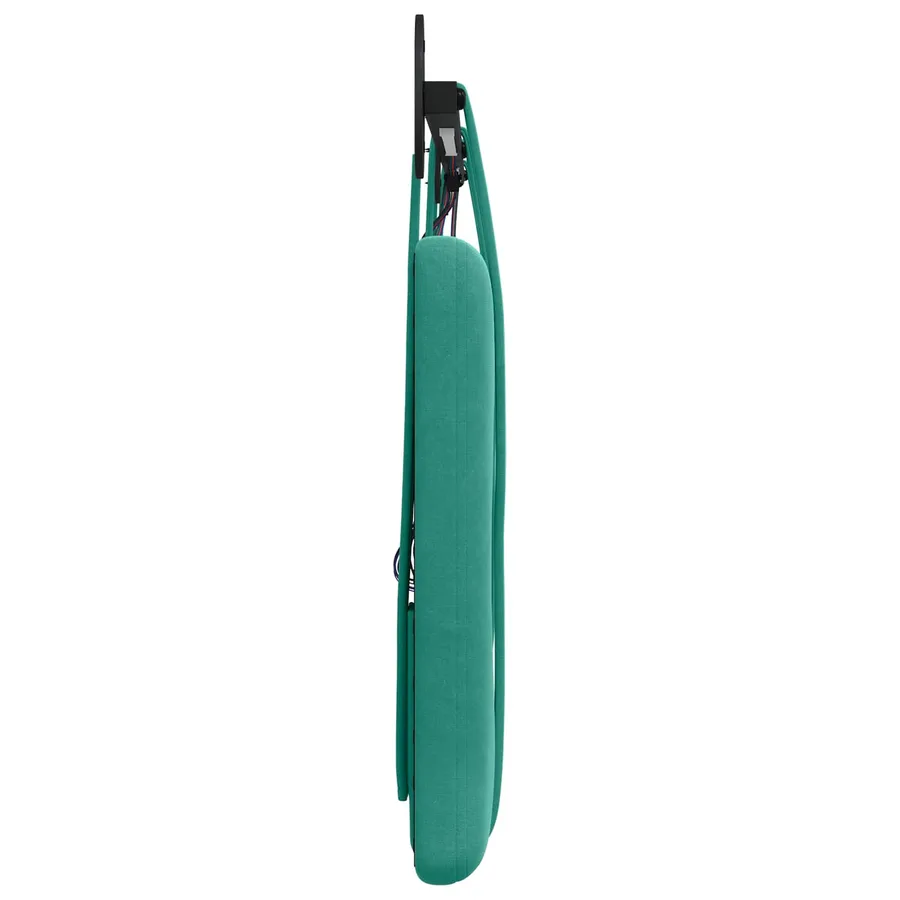 Tête de lit suspendue Avec lumière LED Turquoise Velours - 7