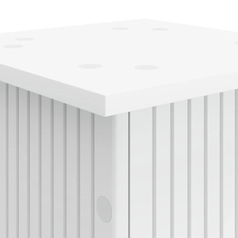 Support de Plante Blanc 30,5 x 30 x 80,5 cm Bois d'ingénierie - 8