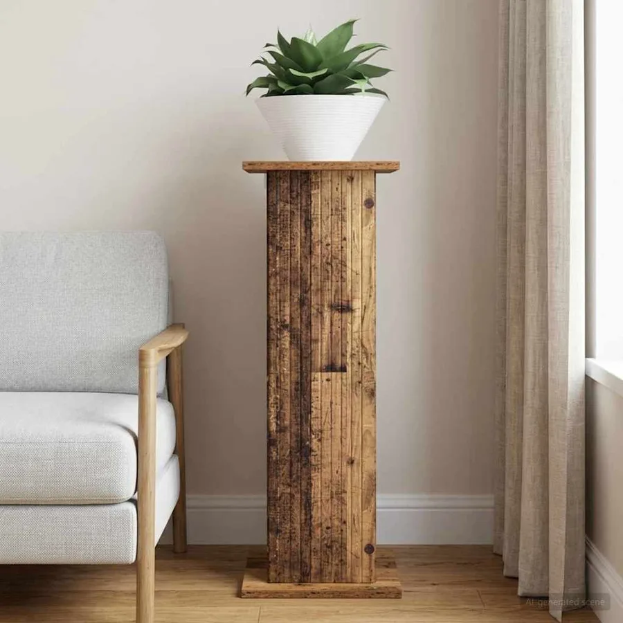 Support de Plante Bois ancien 30,5 x 30 x 80,5 cm - 4