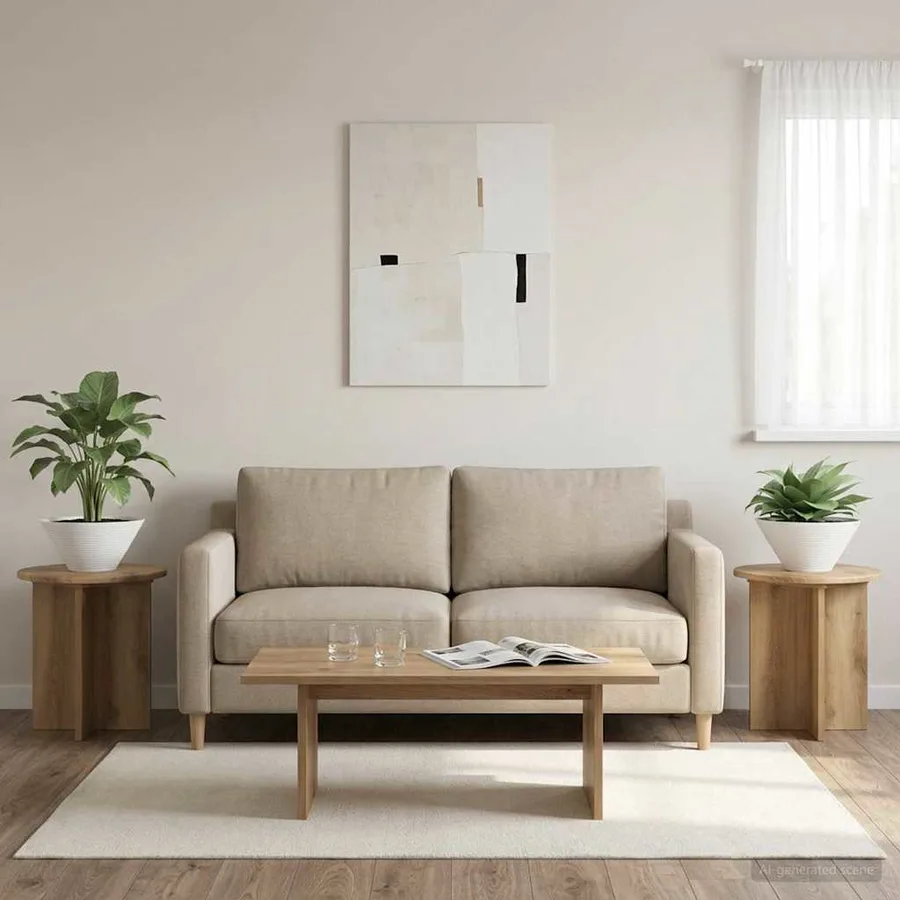Support de Plante 2 pc Chêne artisanal 40 x 40 x 40 cm - 4
