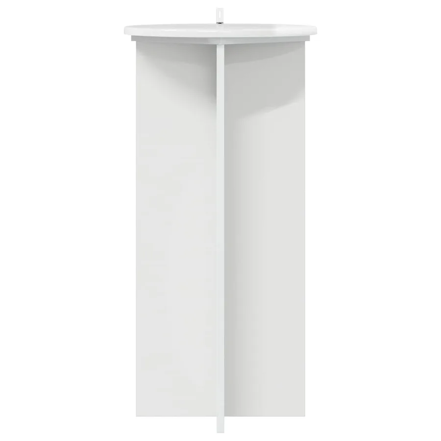 Support de Plante 2 pcs Blanc brillant 40 x 40 x 80 cm - 6