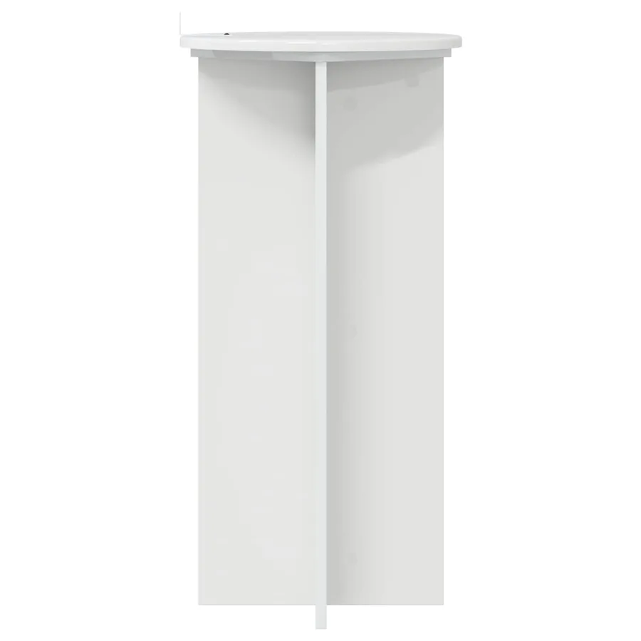 Support de Plante 2 pcs Blanc brillant 40 x 40 x 80 cm - 7