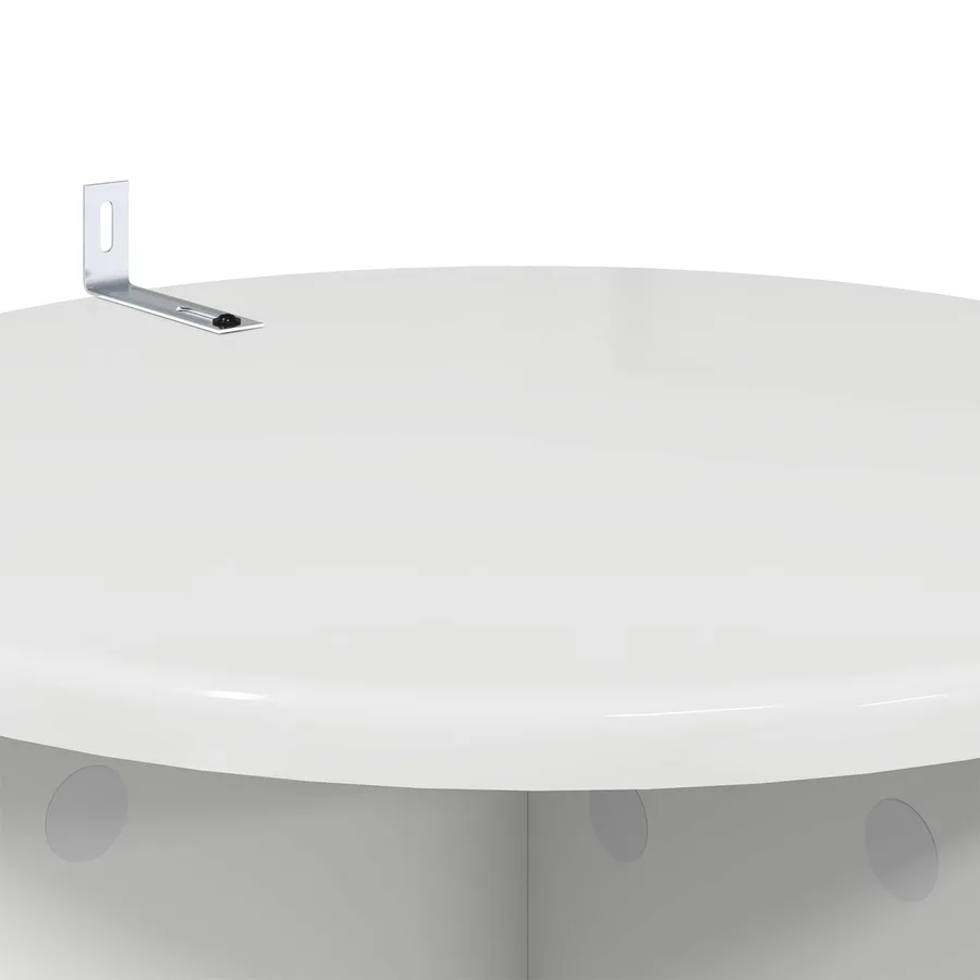 Support de Plante 2 pcs Blanc brillant 40 x 40 x 80 cm - 9