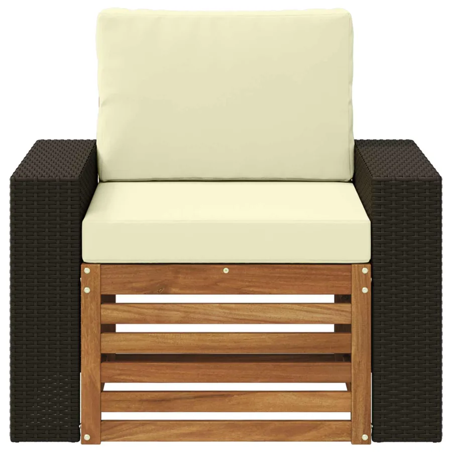 Sofa de milieu extérieur Naturel - 3
