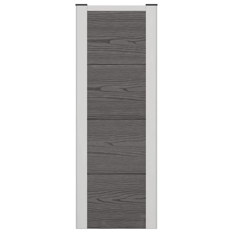 Jardinière surélevée Gris 75 x 30 x 82 cm WPC et Aluminium - 5