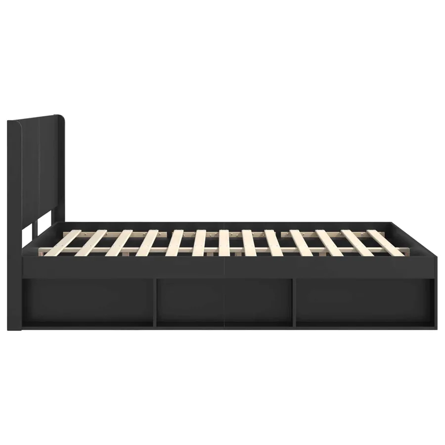 Cadre de lit avec rangement et tête de lit 2 pc - 6
