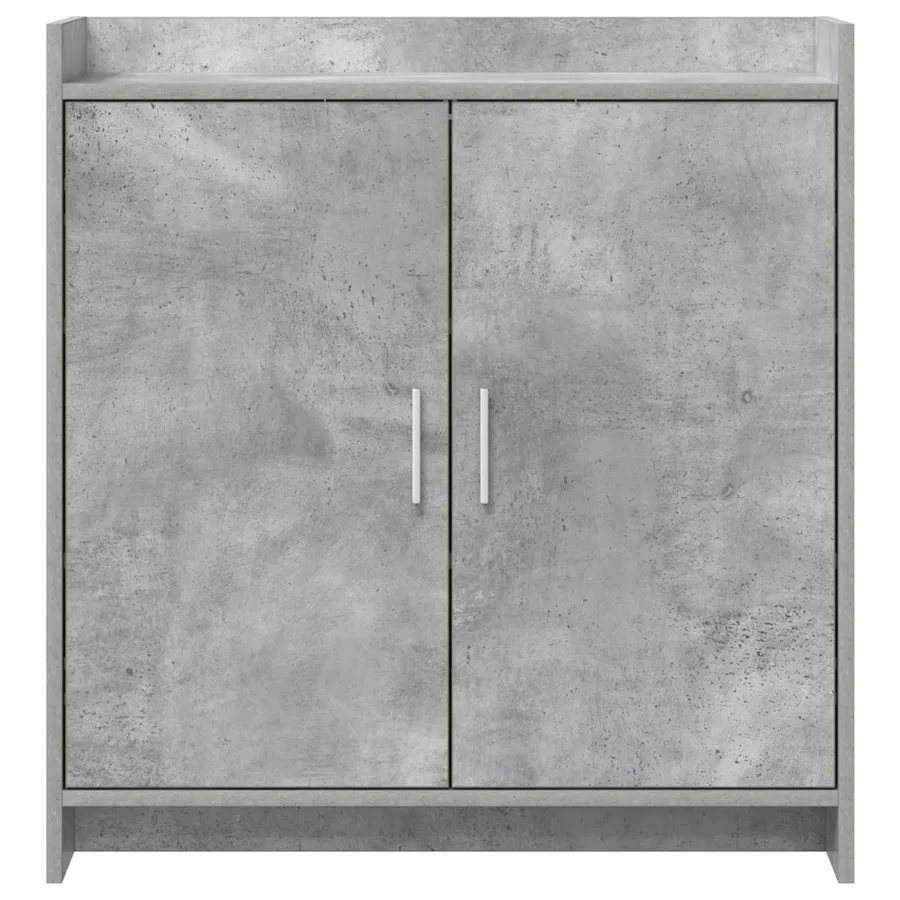 Buffet Gris béton 72 x 36 x 80 cm Bois d'ingénierie - 5