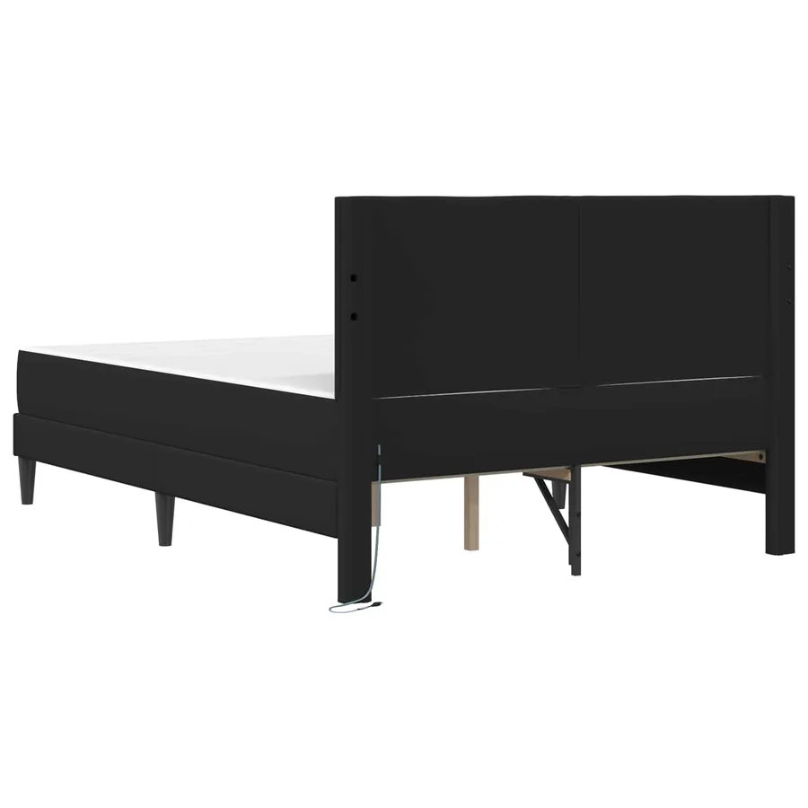 Cadre de lit avec bandes LED avec tête de lit 2 pcs Simili cuir - 10