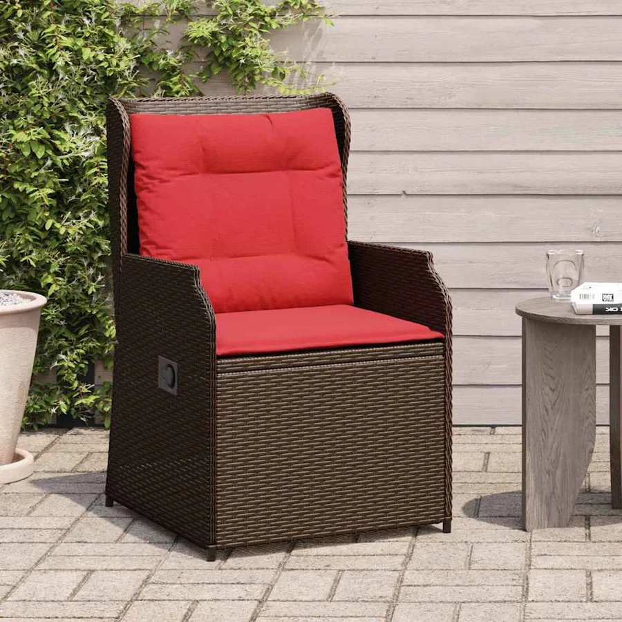 Banc de jardin 2 pcs Marron polyrotin - 3