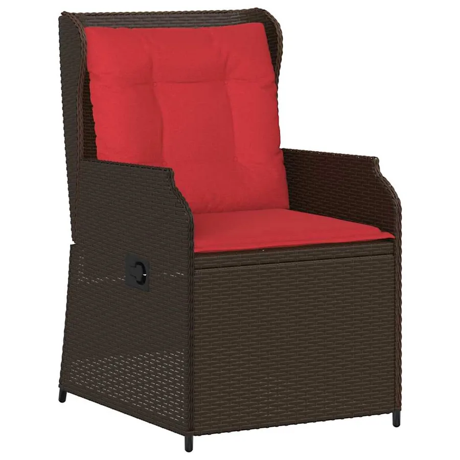 Banc de jardin 2 pcs Marron polyrotin - 4