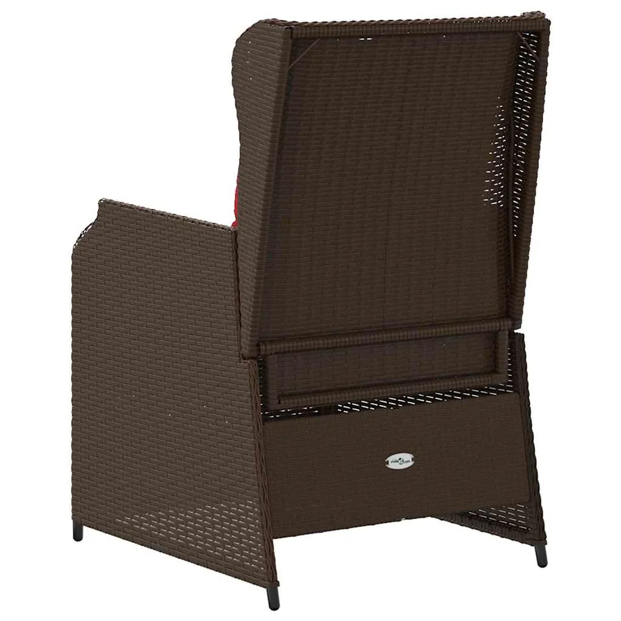 Banc de jardin 2 pcs Marron polyrotin - 7