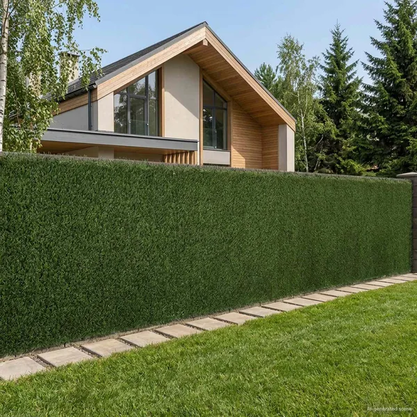 Clôture Artificielle Vert clair 1 x 4 m PVC et Acier