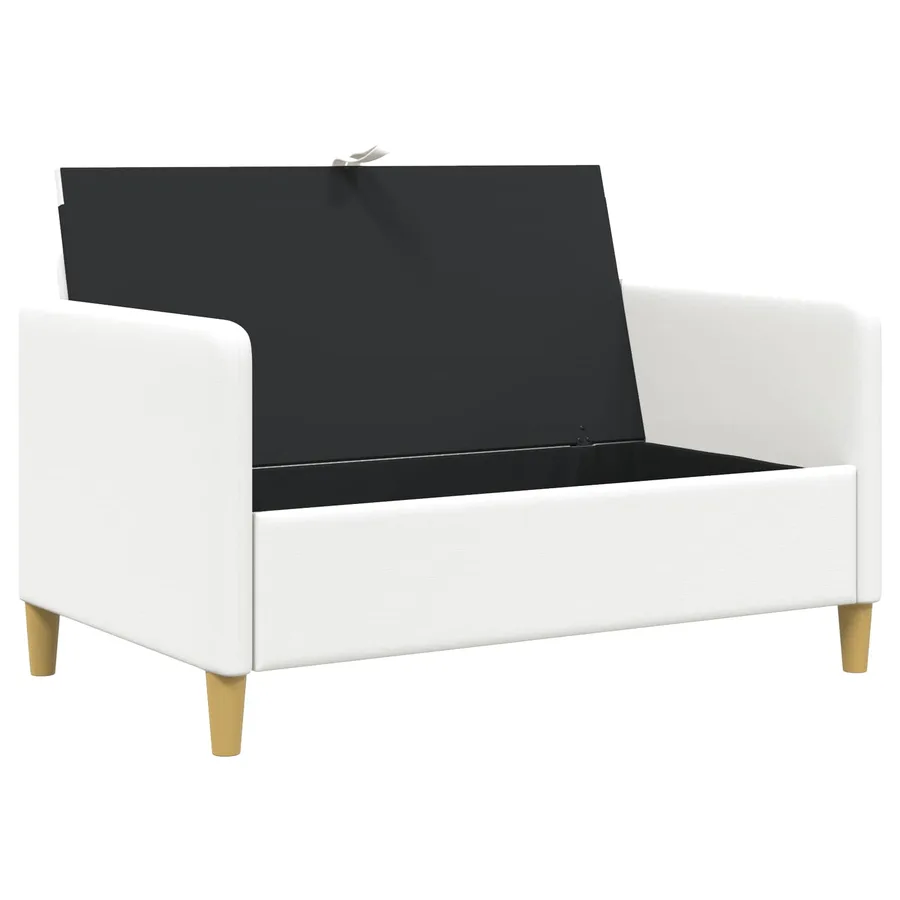 Sofa avec rangement Blanc 122 x 78 x 87 cm Polyester - 3