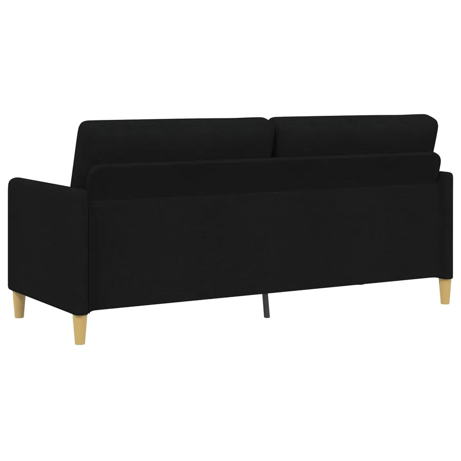 Sofa avec rangement Noir 192 x 78 x 87 cm Polyester - 5