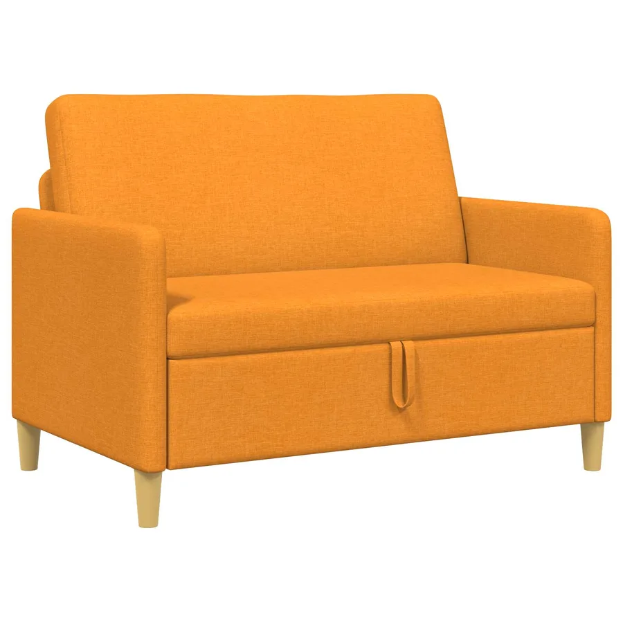 Sofa avec rangement Jaune foncé 122 x 78 x 87 cm Polyester - 2