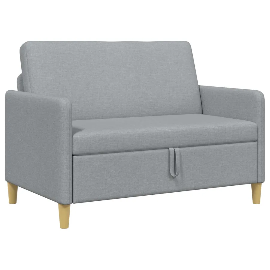 Sofa avec rangement Gris clair 122 x 78 x 87 cm Polyester - 2