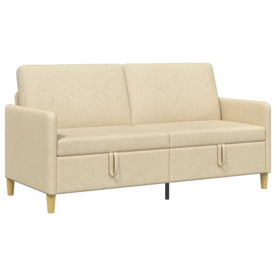 Sofa avec rangement Crème 172 x 78 x 87 cm Polyester - 2