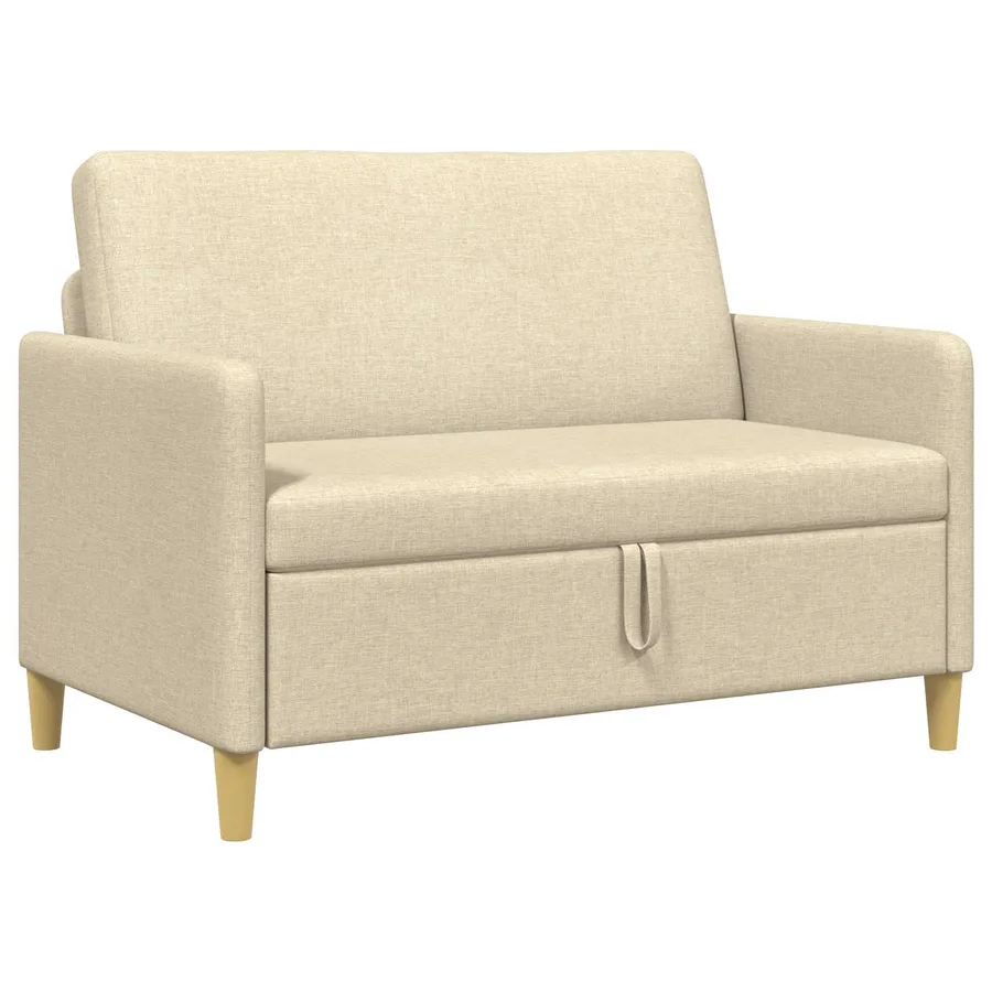 Sofa avec rangement Crème 122 x 78 x 87 cm Polyester - 2