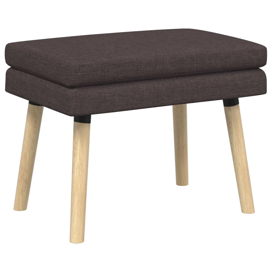 Banc à double couche Marron foncé 60 x 40 x 46 cm Tissu - 2