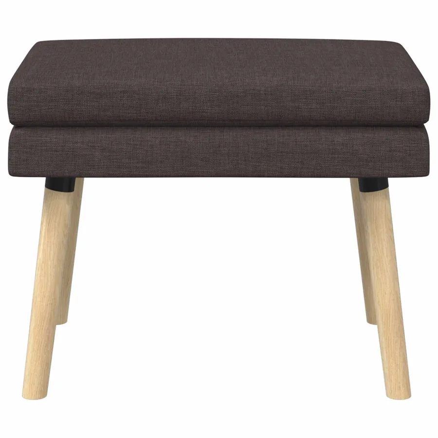 Banc à double couche Marron foncé 60 x 40 x 46 cm Tissu - 5