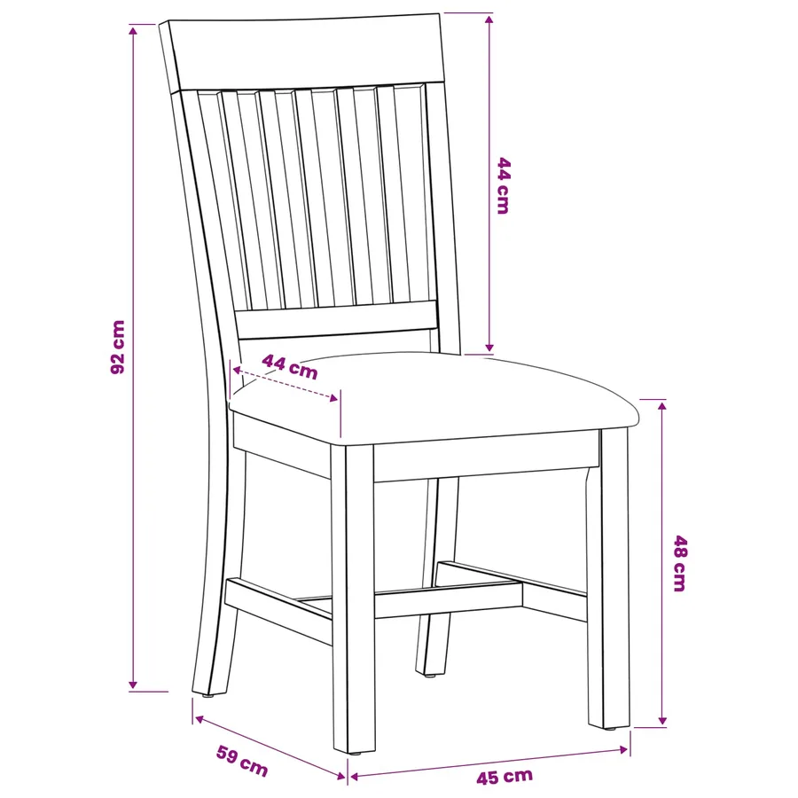 Chaise de salle à manger 2 pcs Bois de chêne massif Noir - 8
