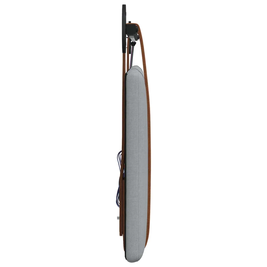 Tête de lit suspendue Avec lumière LED Gris clair PU antique - 7