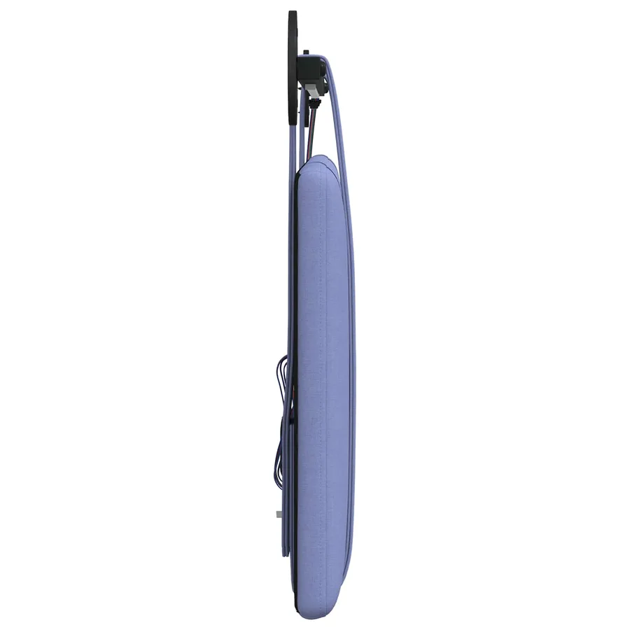 Tête de lit suspendue Avec lumière LED Bleu denim Tissu - 7