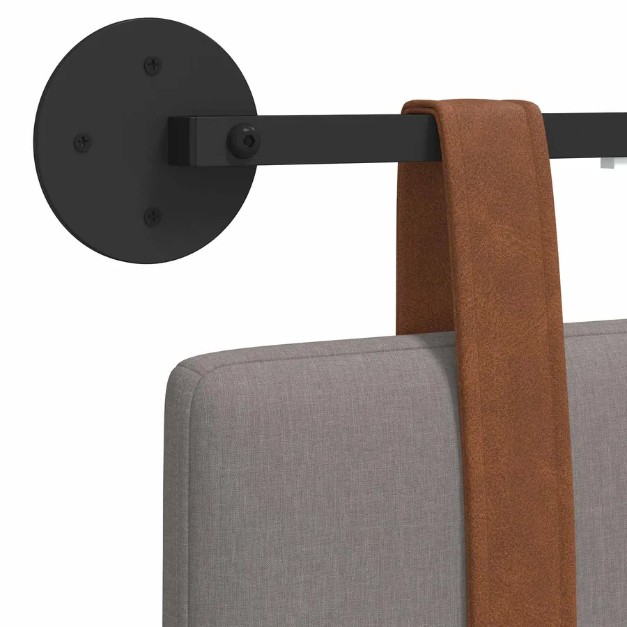 Tête de lit suspendue Avec lumière LED Taupe PU antique - 10