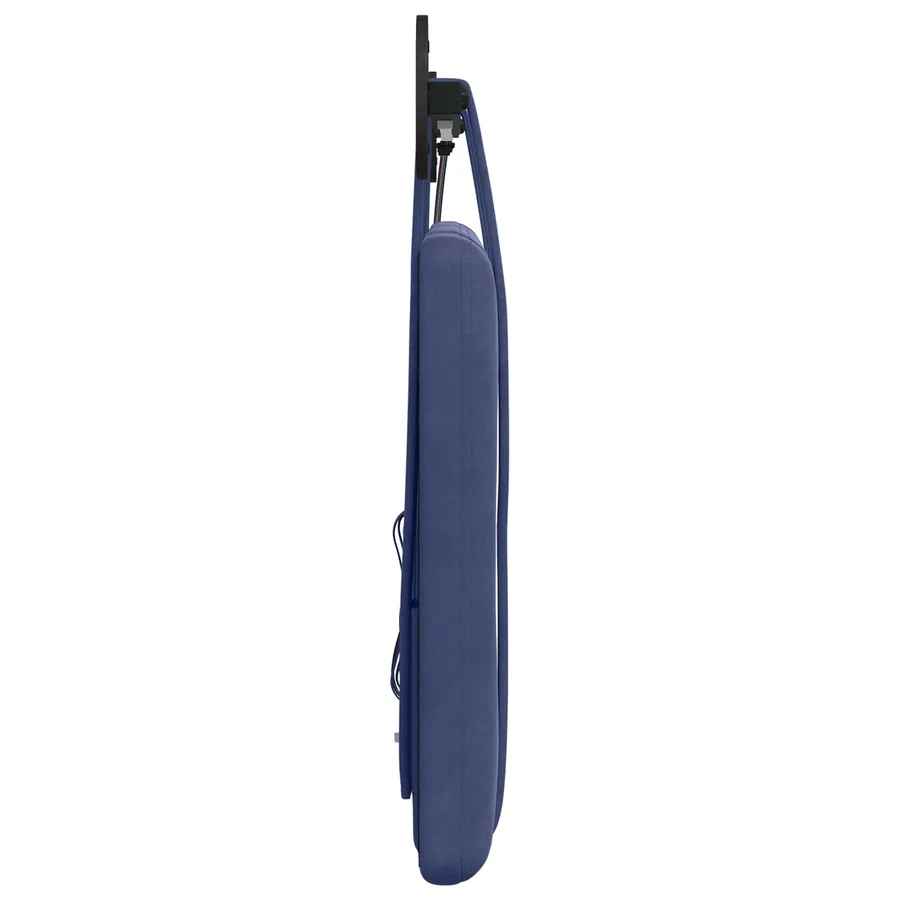 Tête de lit suspendue Avec lumière LED Bleu police Velours - 7