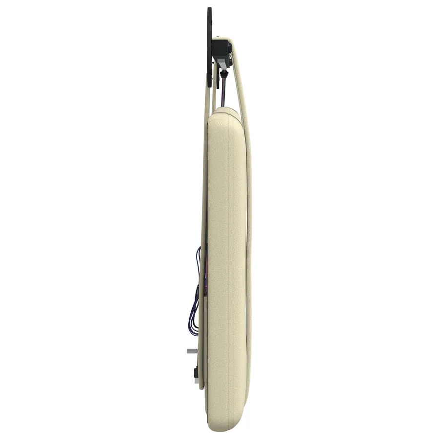 Tête de lit suspendue Avec lumière LED Crème Simili cuir - 7