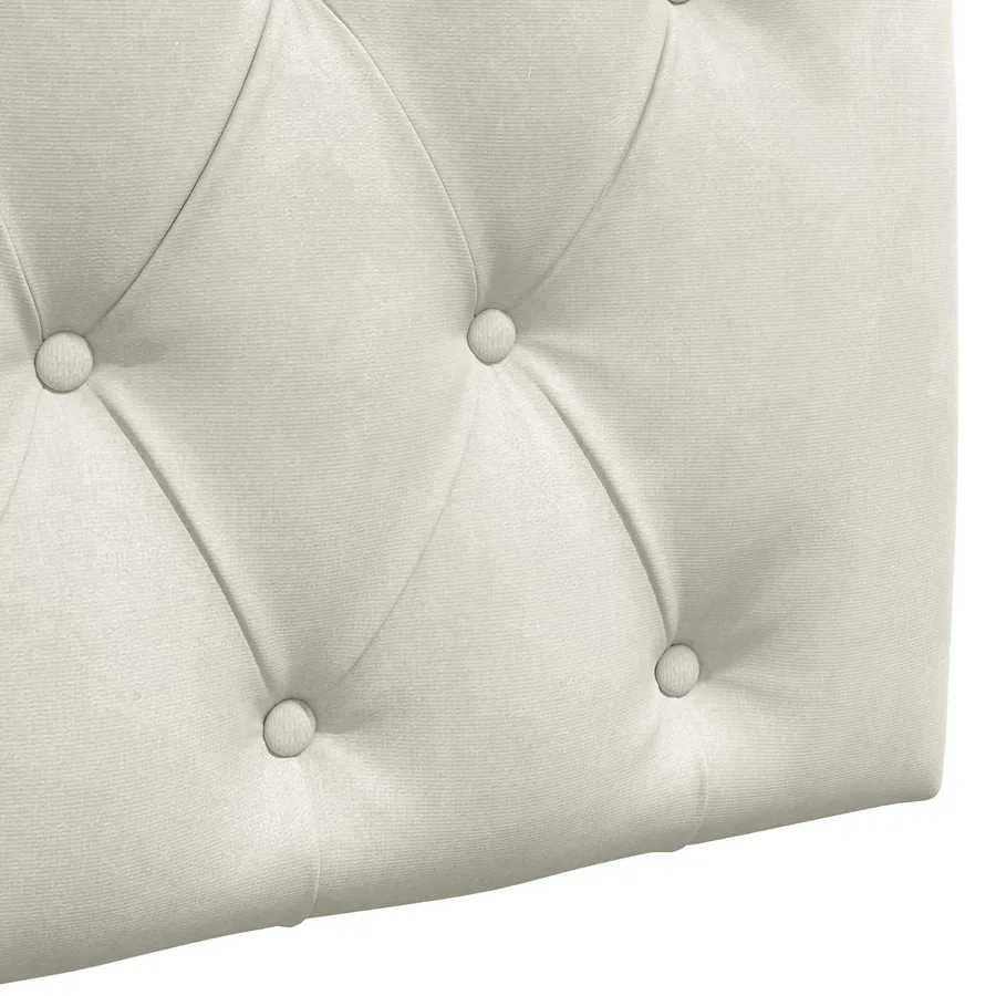 Tête de lit suspendue Avec lumière LED Crème Velours - 9