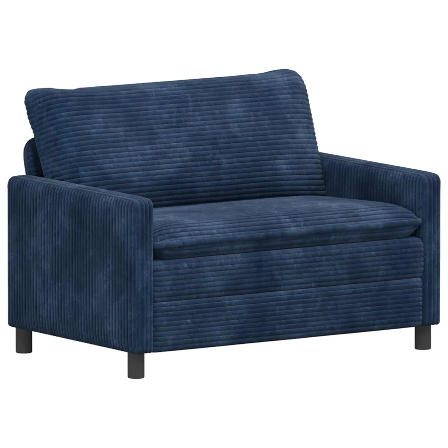 Canapé Bleu marine 126 x 81 x 87,5 cm Polyester - 2