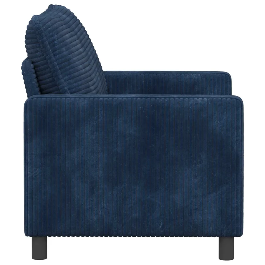 Canapé Bleu marine 126 x 81 x 87,5 cm Polyester - 4