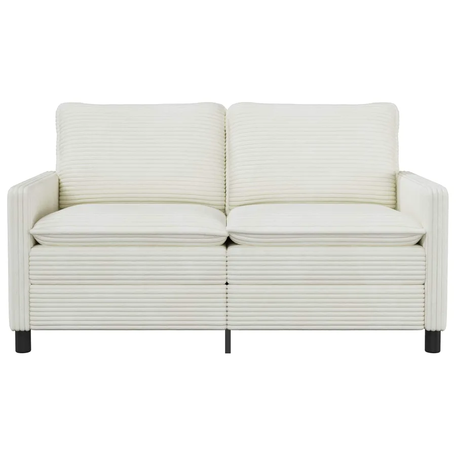 Canapé Crème 156 x 81 x 87,5 cm Polyester - 3