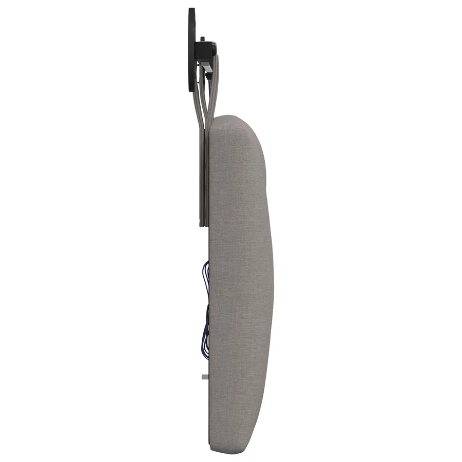 Tête de lit suspendue Avec lumière LED Taupe Tissu - 7