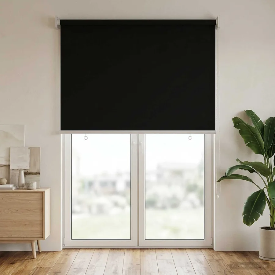 Store roulant extérieur protection UV Noir 65 x 230 cm (L x H) - 3