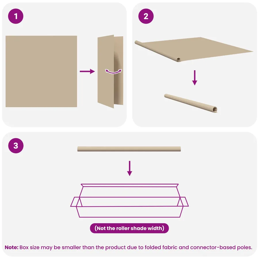 Store roulant extérieur protection UV Beige Polyester - 15