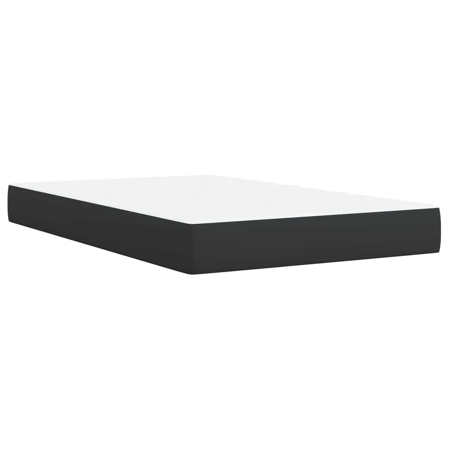Lit boxspring avec matelas Noir 120 x 190 cm Tissu - 5