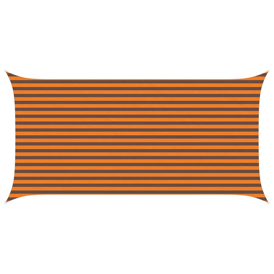 Voile d'ombre Orange et marron 5 x 2,5 m 100 % polyester Oxford - 2