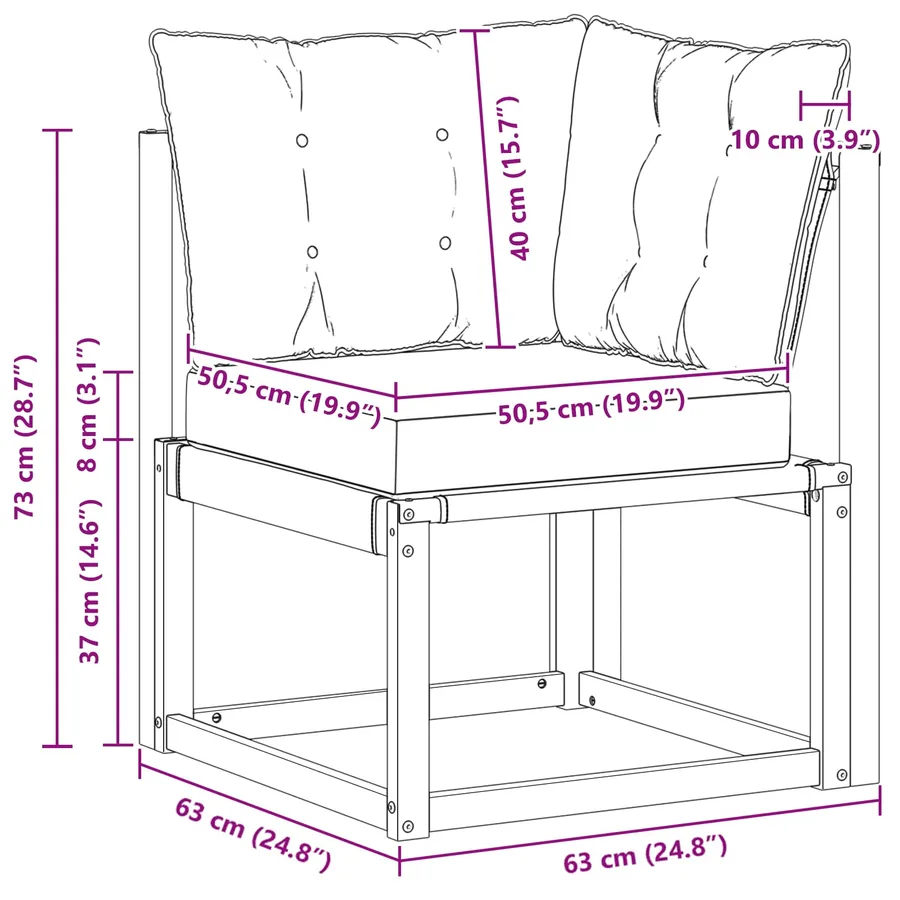 Canapé d'angle extérieur - 9