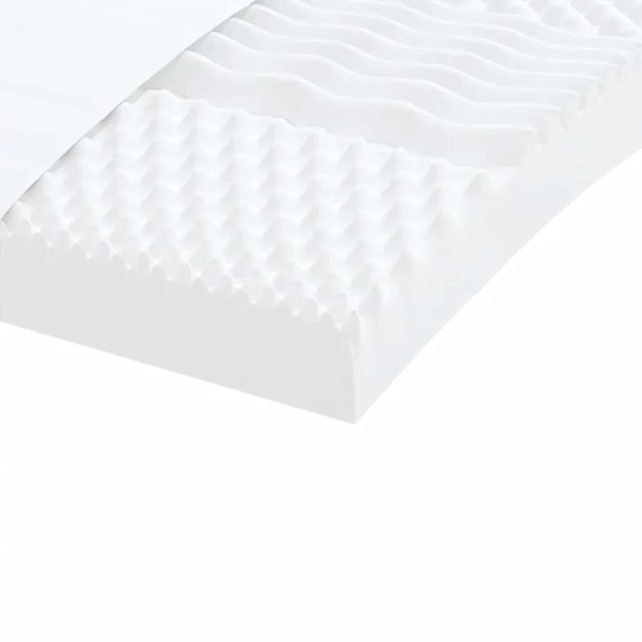 Matelas en mousse 75 x 190 cm Blanc - 5